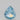 0.10 Carat PEAR Fancy Intense Greenish Blue Diamond