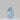 0.10 Carat PEAR Fancy Intense Green-Blue Diamond