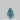 0.10 Carat PEAR Fancy Intense Green-Blue Diamond