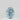 0.12 Carat OVAL Fancy Intense Green-Blue Diamond
