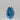 0.17 Carat PEAR Fancy Vivid Green-Blue Diamond